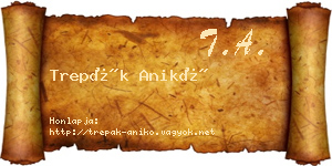 Trepák Anikó névjegykártya